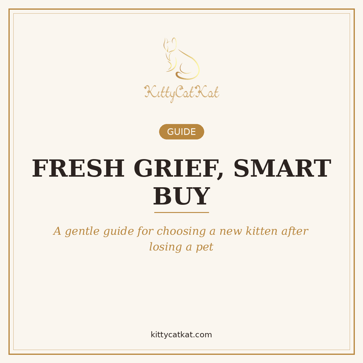 Fresh Grief, Smart Buy — A Gentle Guide to Choosing Your Next Kitten